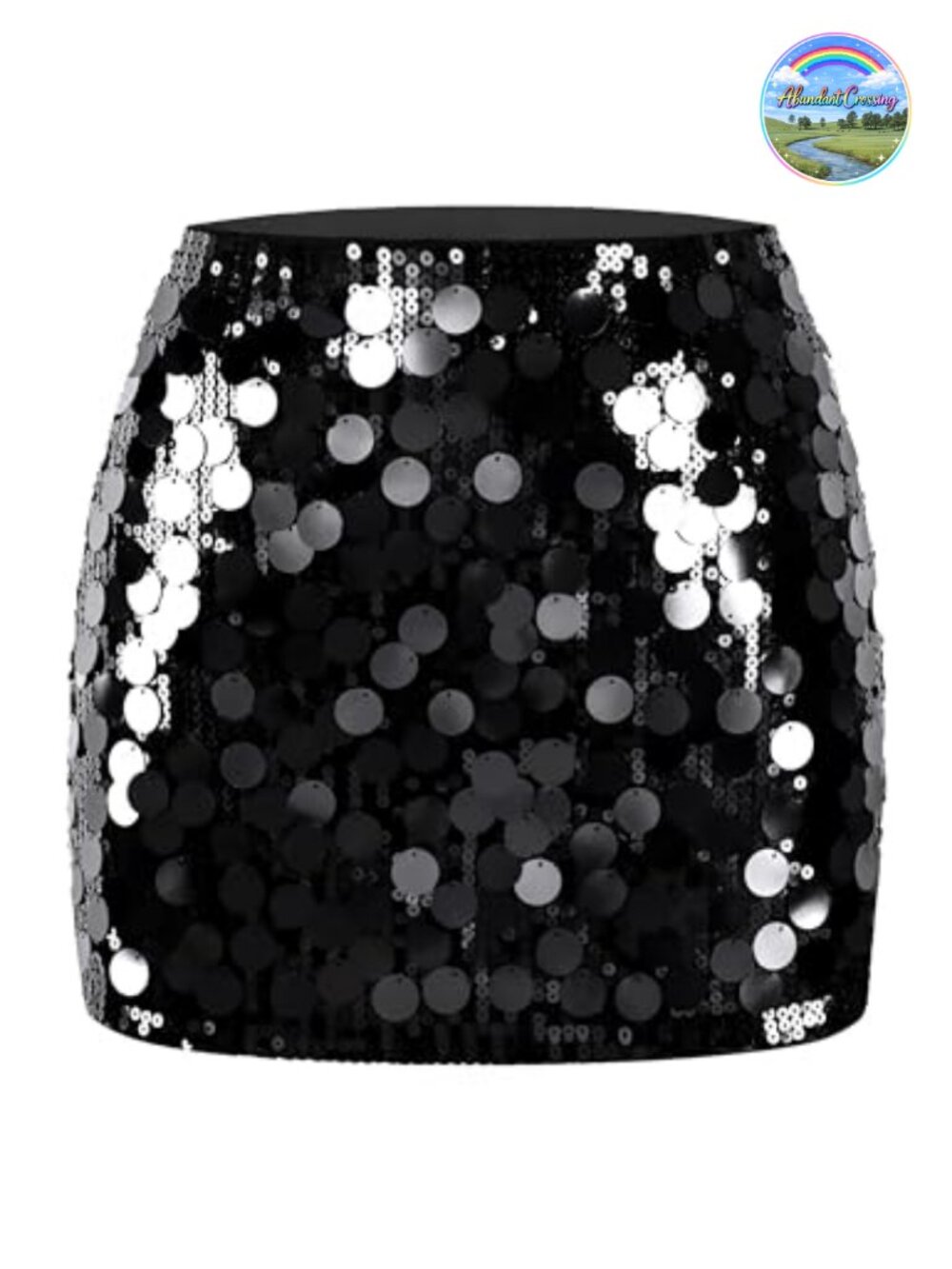 Sequin Mini Skirt Sparkle Stretchy Bodycon Party Club Night Out